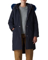 Whistles Megan Water Repellent Parka With Faux