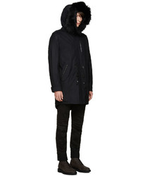 Mackage Navy Fur Lined Moritz Parka