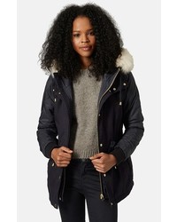 Topshop Nora Quilted Parka