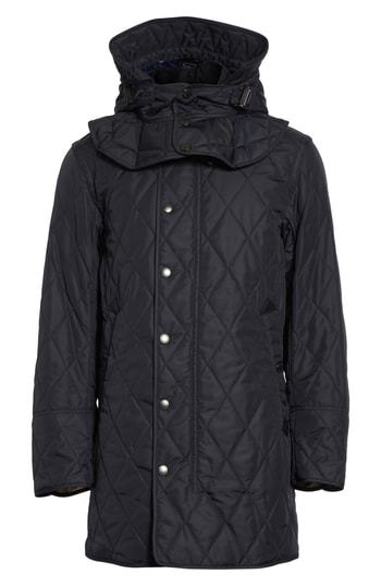 burberry northumberland quilted hooded coat