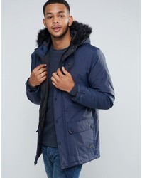 Tokyo Laundry Parka Jacket With Faux Fur Hood