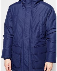 Farah Parka With Hood In Blue