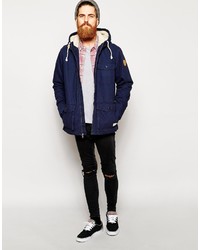 Quiksilver Parka With Sherpa Lined Hood