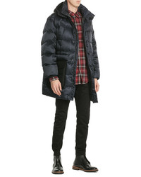 Ami Quilted Parka With Hood