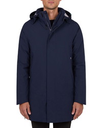 Save The Duck Recycled Hooded Long Jacket
