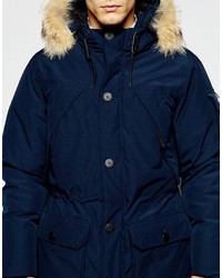 Penfield Shower Proof Hoosac Parka With Faux Fur Trim