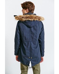 Urban Outfitters Native Youth Sherpa Long Fishtail Parka Jacket