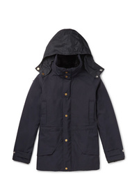 Dunhill Wool Hooded Field Jacket With Detachable Shearling Lining