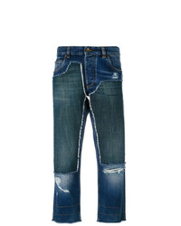 Dolce & Gabbana Cropped Patch Jeans