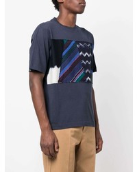 Missoni Logo Embroidered Patchwork T Shirt