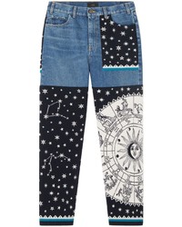 Alanui Astrology Wheel Patchwork Jeans