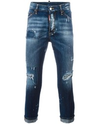 DSQUARED2 Glam Head Distressed Patchwork Jeans