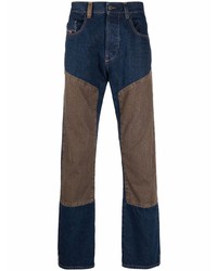 Diesel Panelled Cotton Jeans