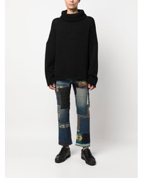 Junya Watanabe Patchwork Cropped Bootcut Jeans