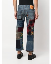 Junya Watanabe Patchwork Cropped Bootcut Jeans