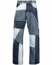Valentino Patchwork Design Denim Jeans