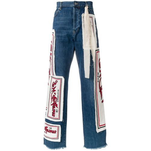 jw anderson patchwork jeans