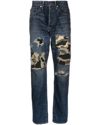 A Bathing Ape Patchwork Skinny Fit Jeans