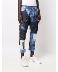 DSQUARED2 Patchwork Slim Cropped Jeans