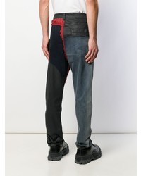 Rick Owens DRKSHDW Patchwork Slim Fit Jeans