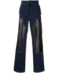 DUOltd Straight Contrast Panel Jeans