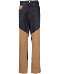 Wales Bonner Two Tone Panel Trousers