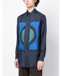 Edward Cuming Colour Block Patchwork Shirt