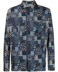 Glanshirt Patchwork Print Cotton Shirt