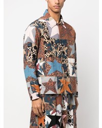 Story Mfg. Patchwork Print Design Shirt