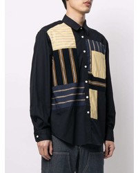 Coohem Striped Patchwork Shirt