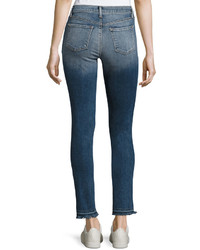 J Brand 811 Mid Rise Skinny Patchwork Jeans Reunion