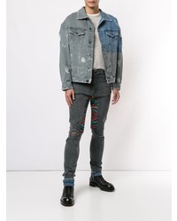 Alchemist Embroidered Patchwork Skinny Jeans