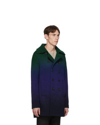 Missoni Blue And Green Degrade Peacoat