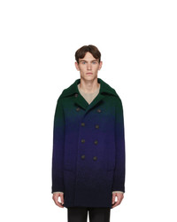 Missoni Blue And Green Degrade Peacoat