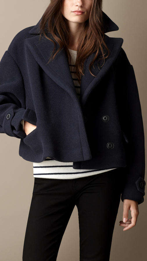 burberry navy coat