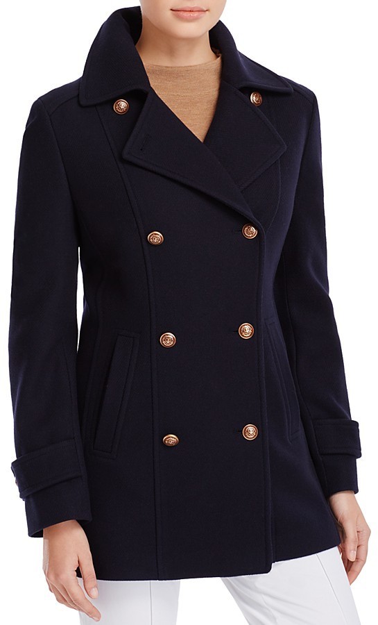 Basler Cooper Pea Coat, $705 | Bloomingdale's | Lookastic