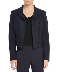 Ellen Tracy Cropped Double Breasted Peacoat