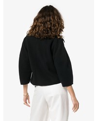 Chloé Double Breasted Cropped Wool Peacoat