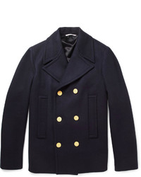 Valentino Double Breasted Wool Peacoat