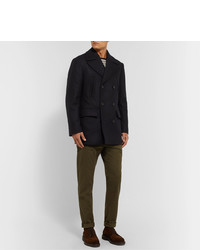 Officine Generale Edward Wool And Cashmere Blend Peacoat