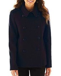 jcpenney Jcp Wool Blend Pea Coat Talls