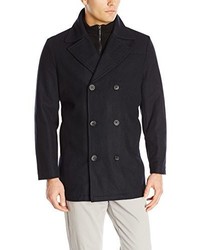 Kenneth Cole New York Erwin 33 Inch Double Breasted Peacoat