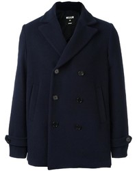 MSGM Double Breasted Peacoat