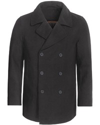 Specially Made Double Breasted Pea Coat Wool Blend Insulated