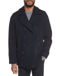 Michael Kors Wool Blend Double Breasted Peacoat