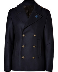 Zadig & Voltaire Wool Carban Coat In Navy