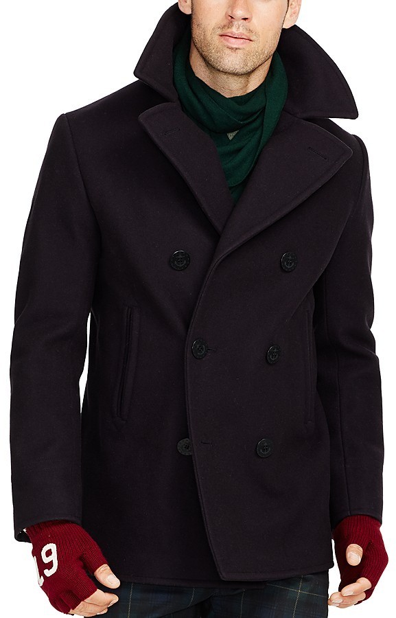 Polo Ralph Lauren Wool Peacoat, $895 | Bloomingdale's | Lookastic