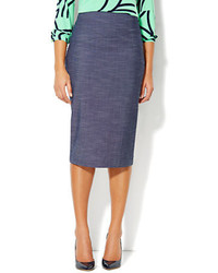 New York & Co. 7th Avenue Suiting Collection Pencil Skirt Dark Blue
