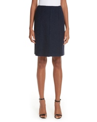 St. John Collection Ana Boucle Knit A Line Skirt