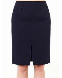 Nina Ricci Bonded Wool Blend Pencil Skirt